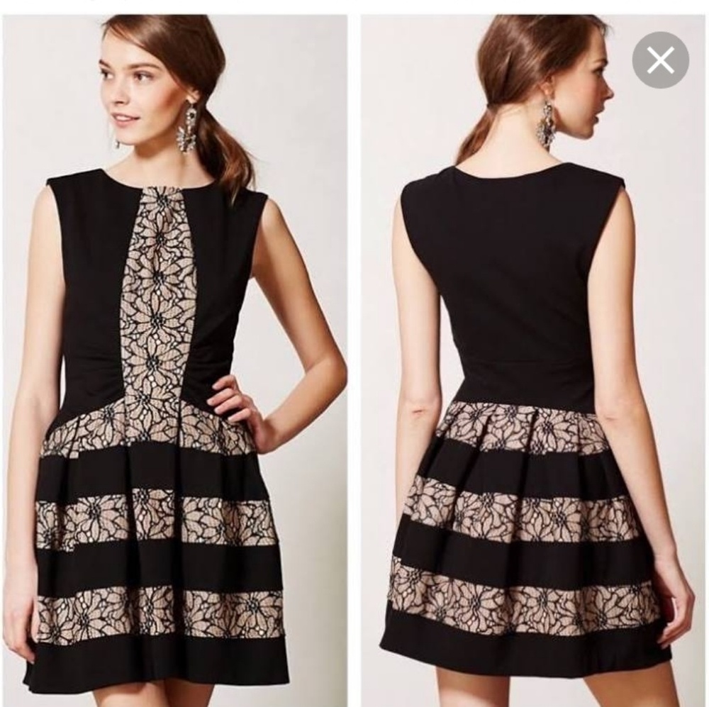 ANTHROPOLOGIE /EVA FRANCO LACED STRATA DRESS-Sz 4 - Picture 1 of 8